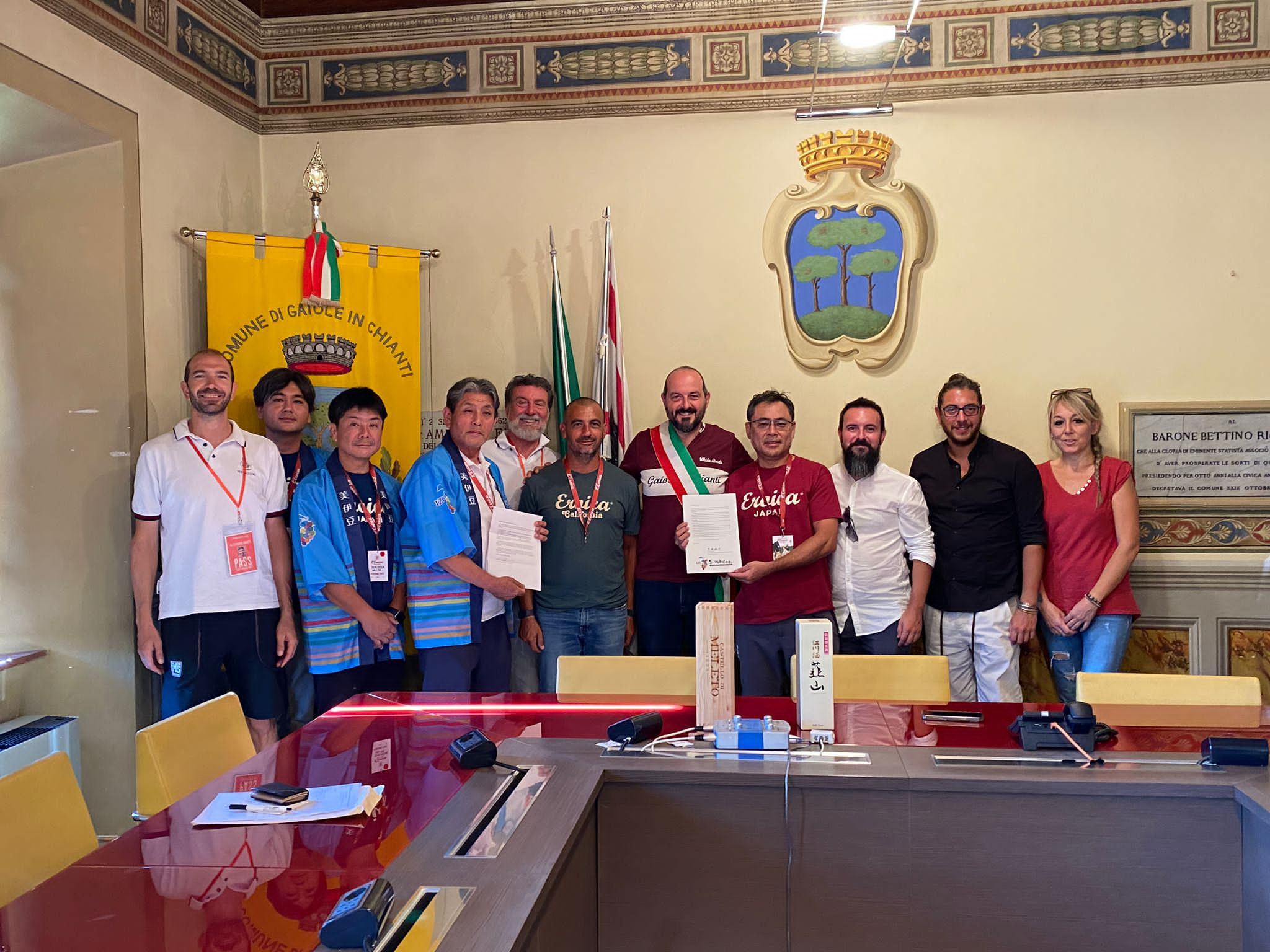 Delegazione giapponese di Eroica Japan a Gaiole in Chianti - Siena News