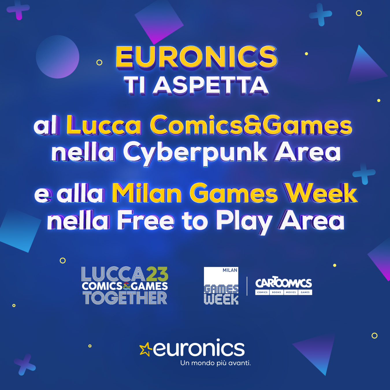 Euronics in gioco a Lucca e alla Milano Gaming Week