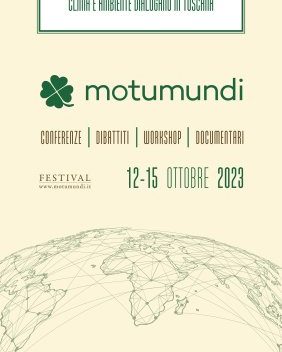 Festival Motumundi 2023, serie di dialoghi sul clima e ambiente.