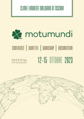 Festival Motumundi 2023, serie di dialoghi sul clima e ambiente.