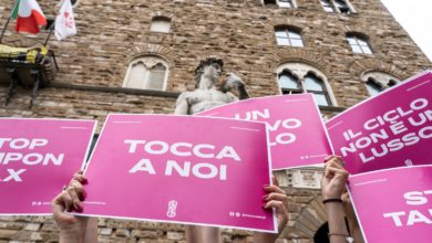 flash-mob tampon tax firenze