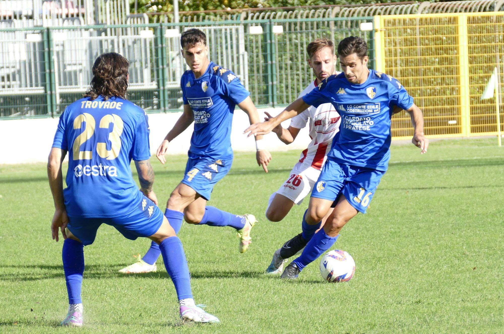 Gori e il Prato pareggiano all'ultimo tuffo contro il Forlì.