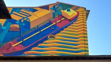 Il Cantiere Orlando diventa un murale di Matth Velvet, firma internazionale a Livorno Borgo.