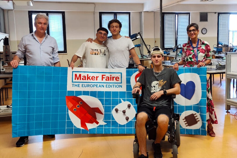 Istituto Sarrocchi di Siena, sedia rotelle robotica a Maker Faire