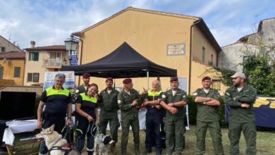 Il Team Folgore Protezione Civile rappresenta Calci (Pisa) in azioni di soccorso.