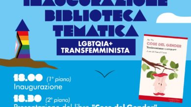 Inaugurazione della biblioteca LGBTQIA+ e transfemminista presso il Centro Ascolto l'Approdo.