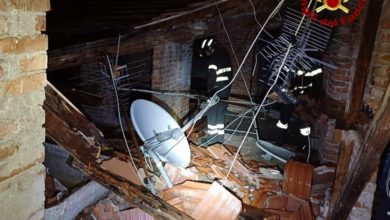 Incidente a Pisa, tetto crolla, famiglie evacuate