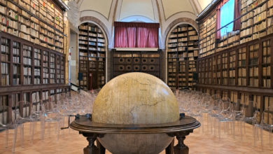 La sala storica della Biblioteca degli Intronati di Siena