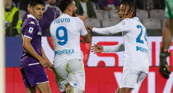 L'Empoli trionfa a Firenze con un 2-0, segnano Caputo e Gyasi.