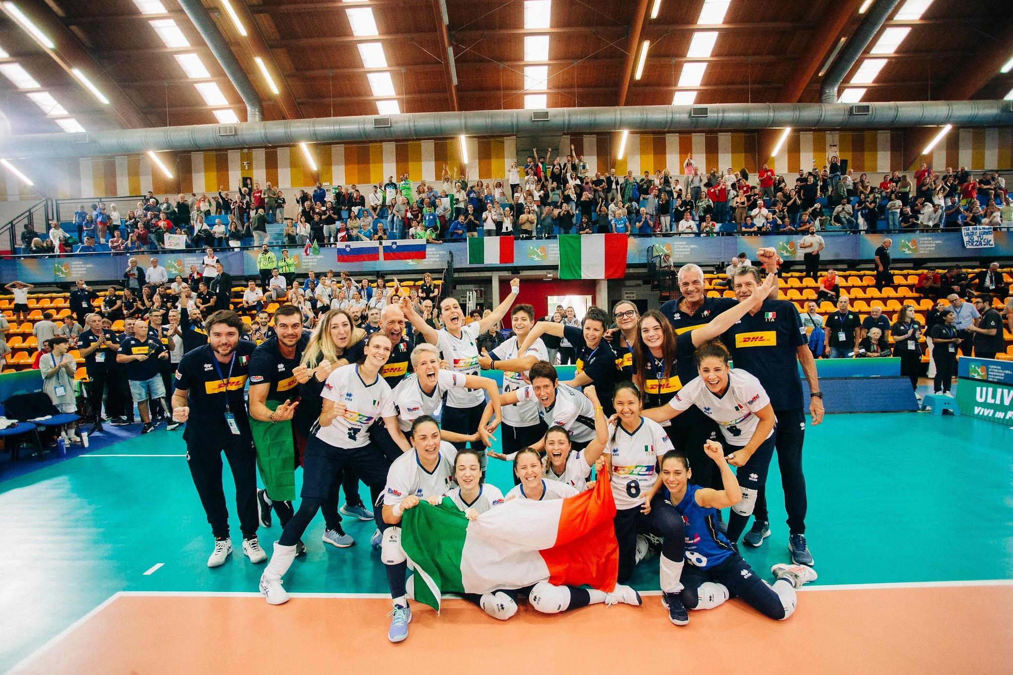 La nazionale di Sitting Volley campione d’Europa si esprime in pisano