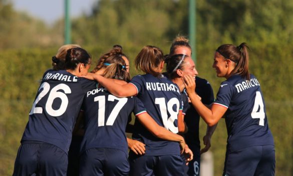 Lazio Women vince contro Arezzo 3-2, confermando il primo posto.