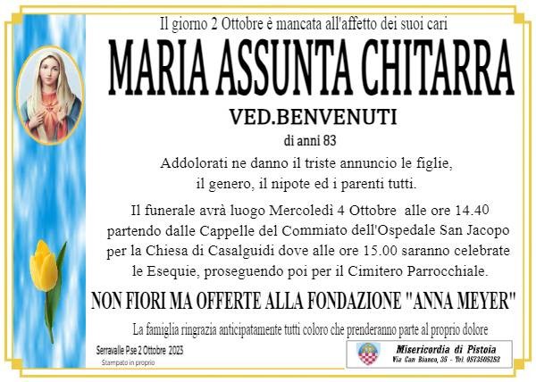 Maria Assunta Chitarra - Report su Pistoia