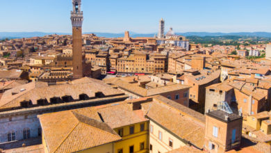 Panorama dal Palazzo del Rettorato dell'Università di Siena