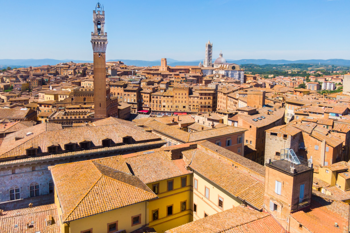 Panorama dal Palazzo del Rettorato dell'Università di Siena