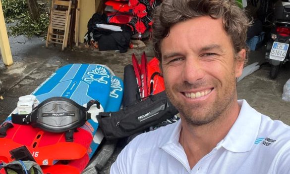 Matteo Iachino sfida se stesso con un solitario viaggio in windsurf da Golfo Aranci a Livorno.