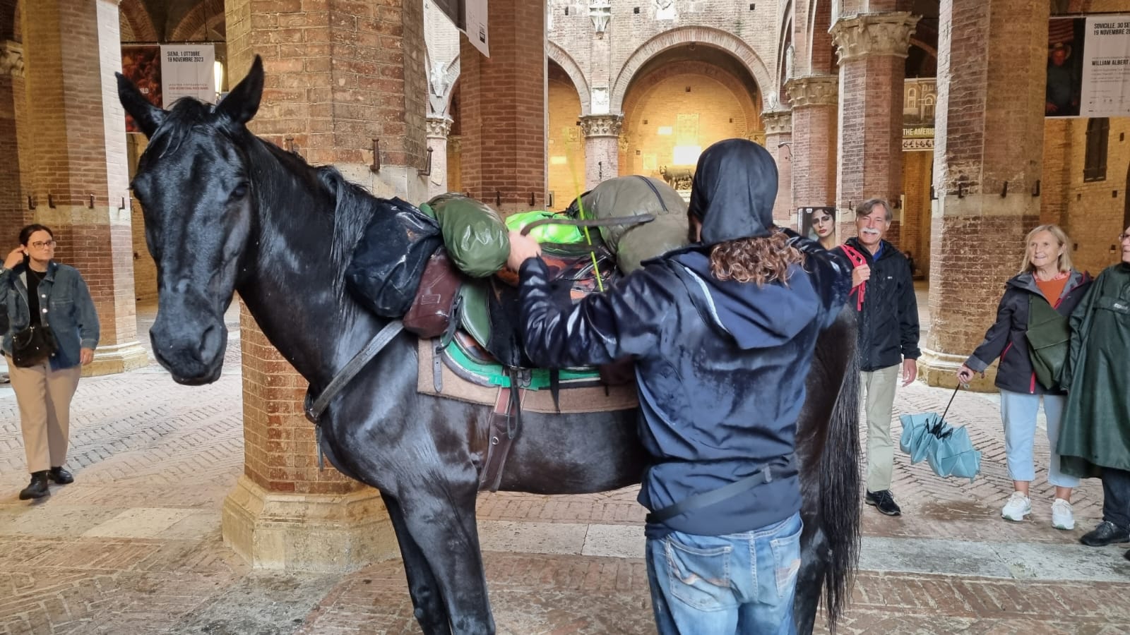 Moroni e la sua cavalla Furia visitano Siena | RadioSienaTv