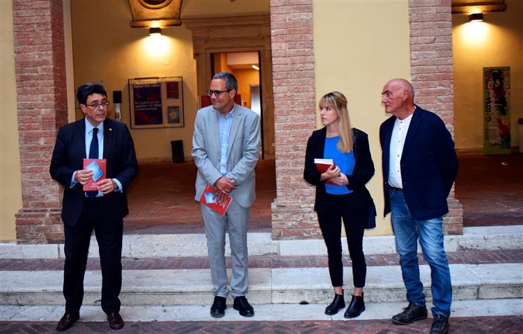 Mostra dedicata a Italo Calvino al palazzo del Rettorato di Siena.