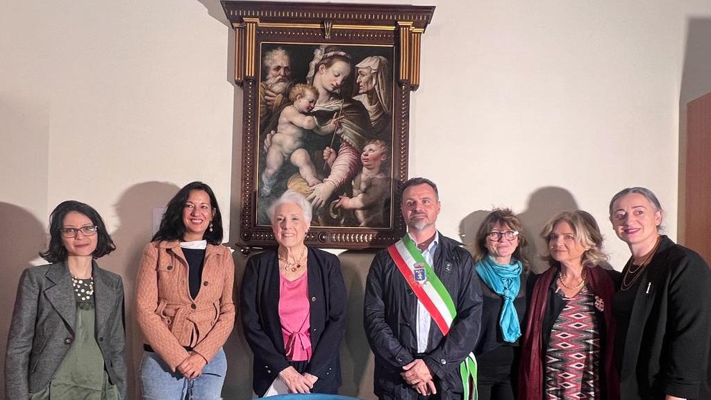 Mostra di Madonna col bambino e Santi attribuita a Vasari a Bagno a Ripoli.