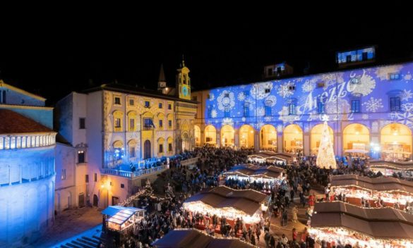 Natale magico in Toscana, il grande Villaggio Tirolese ad Arezzo.