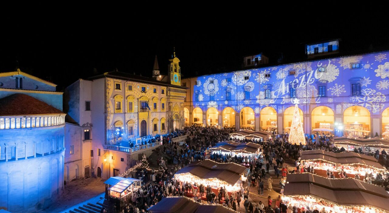 Natale magico in Toscana, il grande Villaggio Tirolese ad Arezzo.