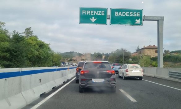 Nuovo incidente sulla Siena-Firenze, code lunghe chilometri.