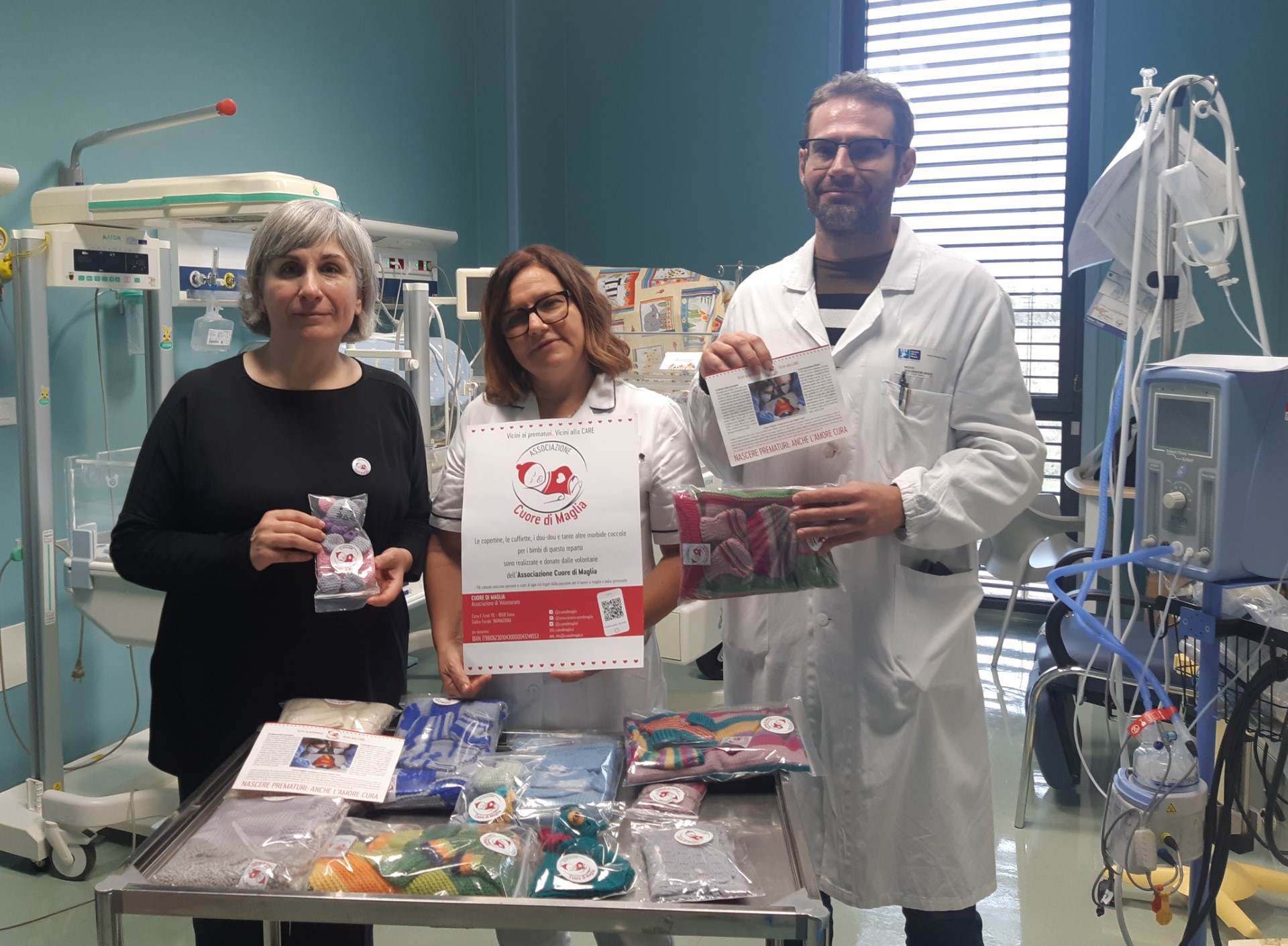 Ospedale di Pistoia, "Cuore di Maglia" per prematuri della patologia neonatale