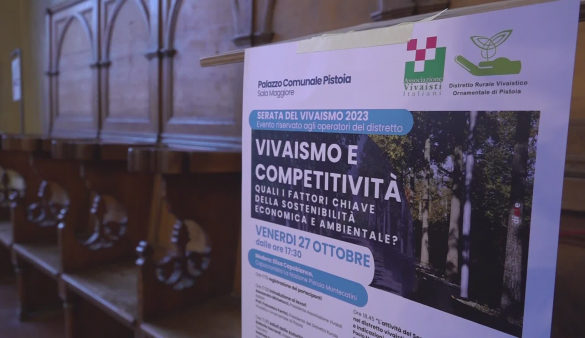 Pistoia, "Serata del vivaismo 2023" organizzata a palazzo di Giano notizie.