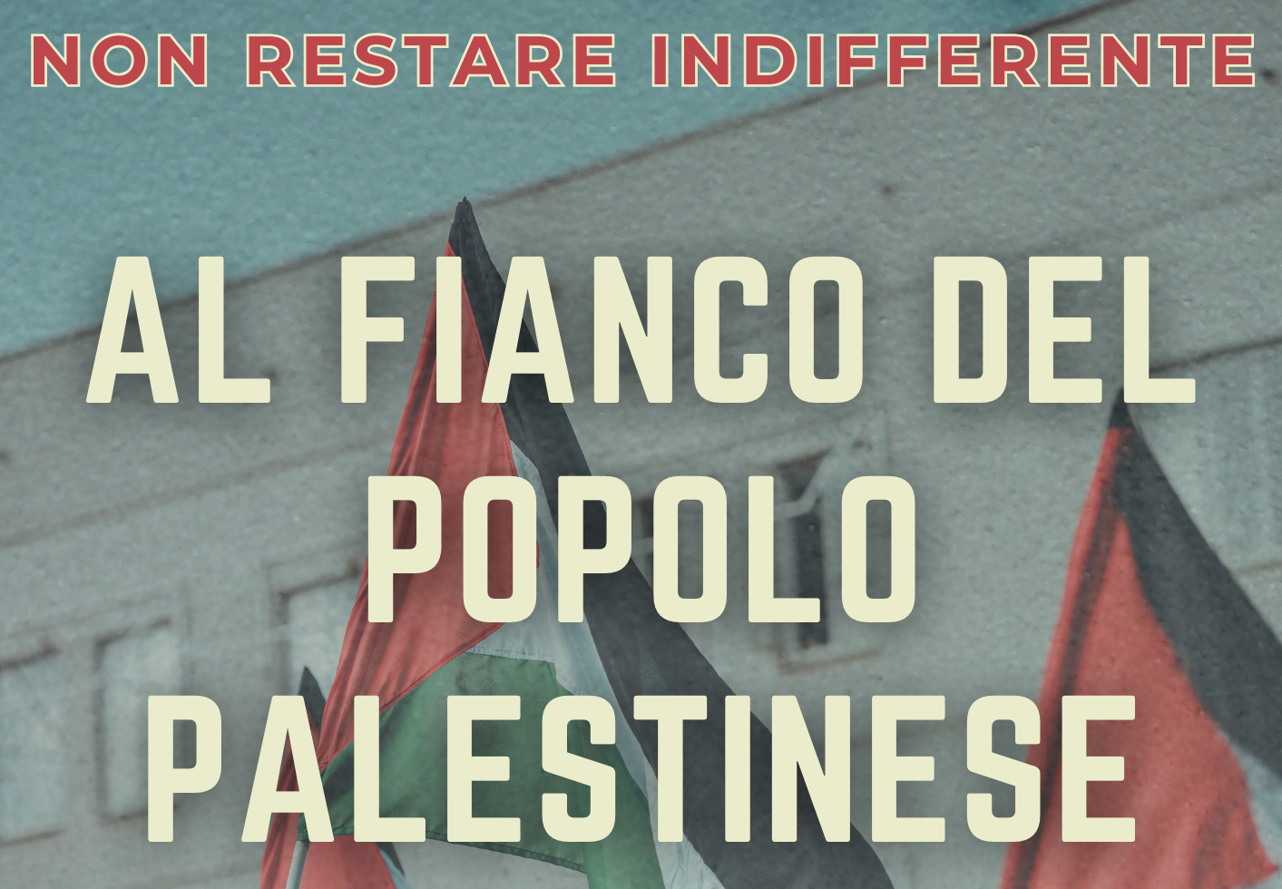 Presidio di solidarietà al popolo palestinese a Siena, domenica 15 ottobre.