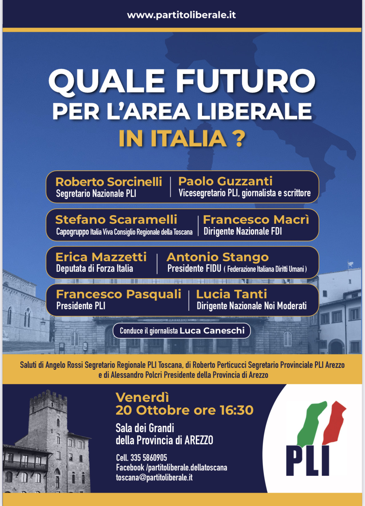 Prospettive dell'area liberale in Italia, confronto di idee.