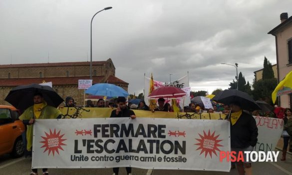 Protesta di massa contro la base militare al Cisam, 1500 persone ribadiscono il loro rifiuto.