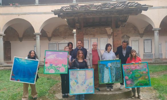 Quadri del liceo artistico abbelliscono RSA "Cosimo Serristori"