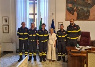 Riunito a Prato il team dei vigili del fuoco pratesi dopo l'aiuto nell'alluvione in Libia.