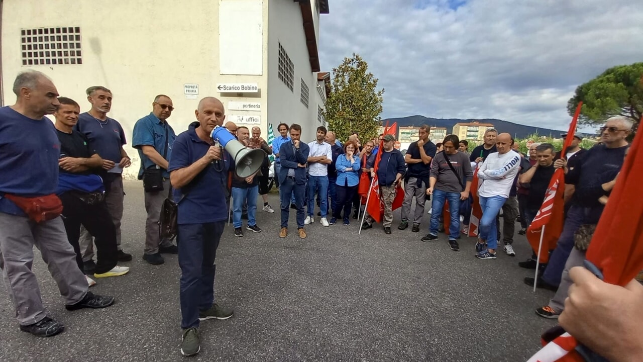 Sciopero e presidio a Cartonificio Fiorentino contro trasferimento ad Altopascio, Sesto atto di protesta.