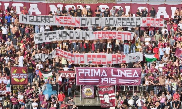 Tifosi del Livorno contro la guerra in Medio Oriente, Stop agli innocenti morti.