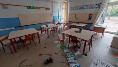 Tromba d'aria colpisce scuola a Banditella, foto danni