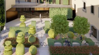 Un giardino ispirato al Rinascimento per dimenticare l'architetto Isozaki