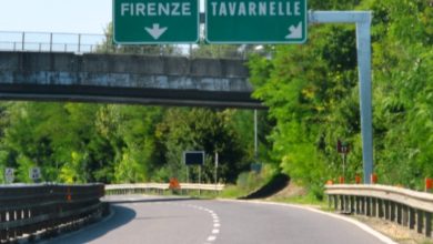 Viadotto Tavarnuzze, lavori in corso, traffico fluido.