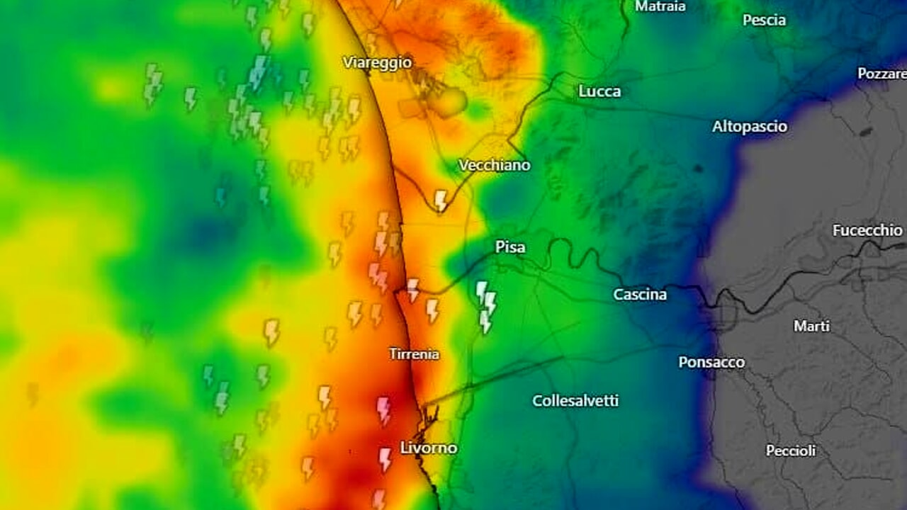 Vigili del fuoco combattendo maltempo con caduta alberi e allagamenti.