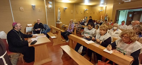 Visita pastorale del vescovo Giulietti all'ospedale di Lucca