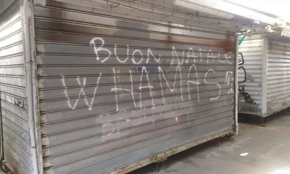 "W Hamas", scritta provocatoria sul mercato di Livorno.