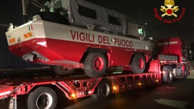 Aiuti emergenza per il maltempo in Toscana, squadra Vigili del Fuoco di Alessandria supporta Pistoia.