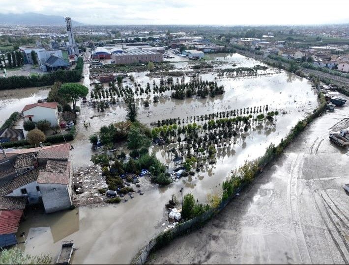 Alluvione causa danni per 25 milioni nel vivaismo.