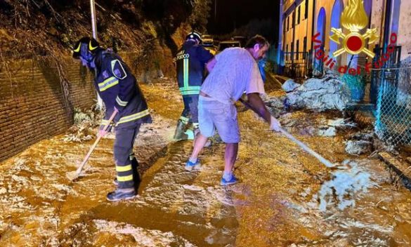 vigili del fuoco maltempo pisa