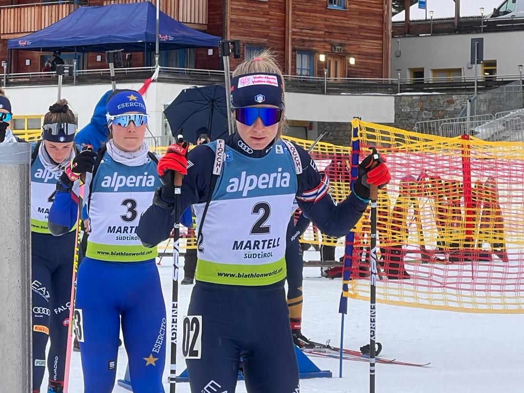 Biathlon, Carrara vince la gara sprint femminile a Val Martello, Tannheimer seconda, Trabucchi terza.