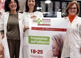 Campagna informativa Farmacie Comunali di Arezzo sull'influenza.