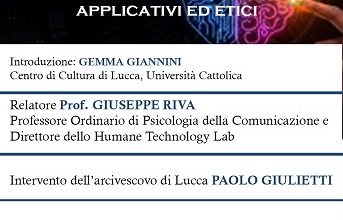 ". "Capire l'intelligenza artificiale, aspetti teorici, applicativi ed etici con Gemma Giannini e Giuseppe Riva".