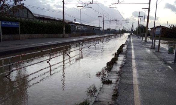 Circolazione tra Prato e Pistoia sospesa a causa di alluvione e treni