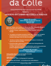 Colle 2023, Incontri su Arnolfo di Cambio tra Colle e Firenze il 25-26 novembre