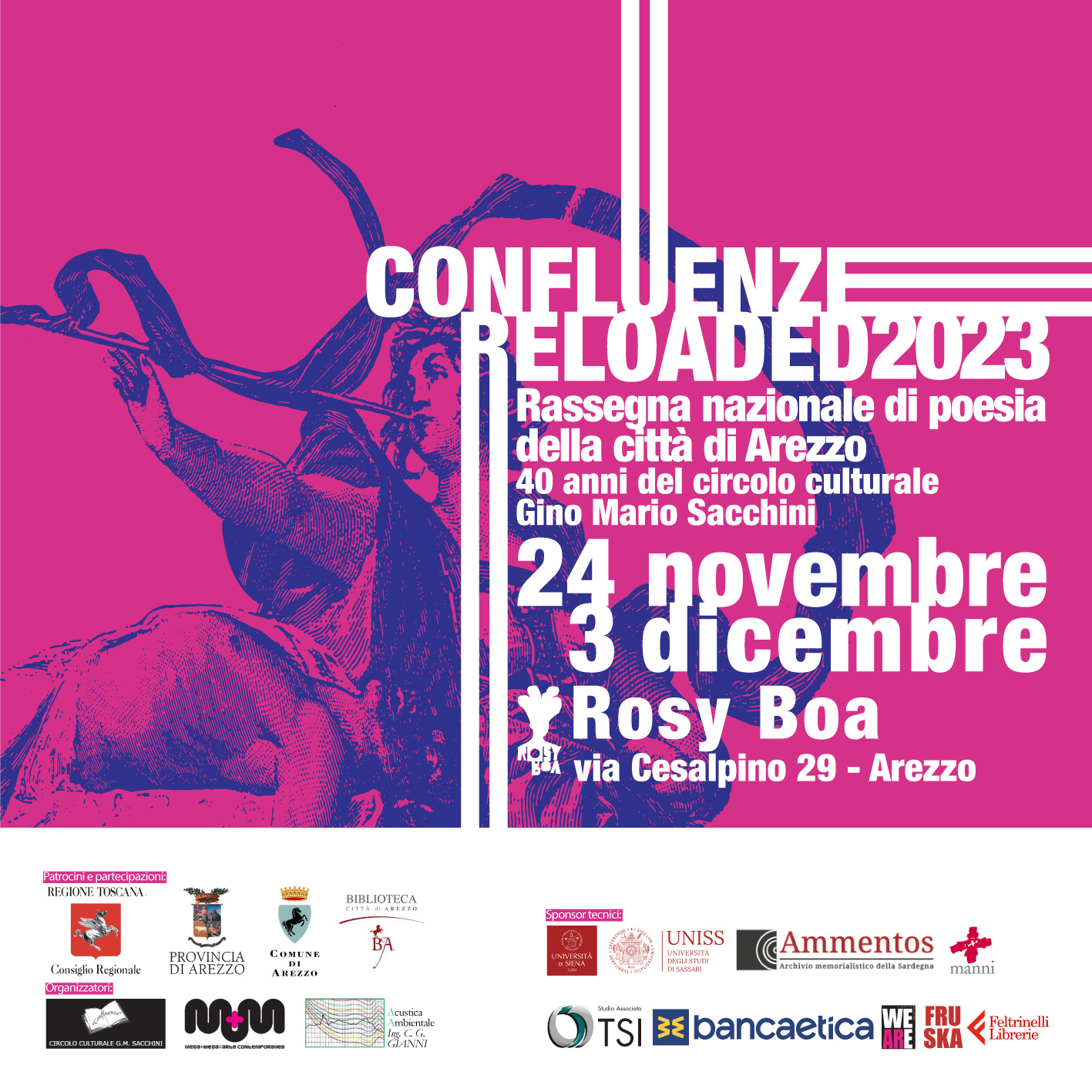 Confluenze 2023 Reloaded, Rassegna Nazionale di Poesia ad Arezzo