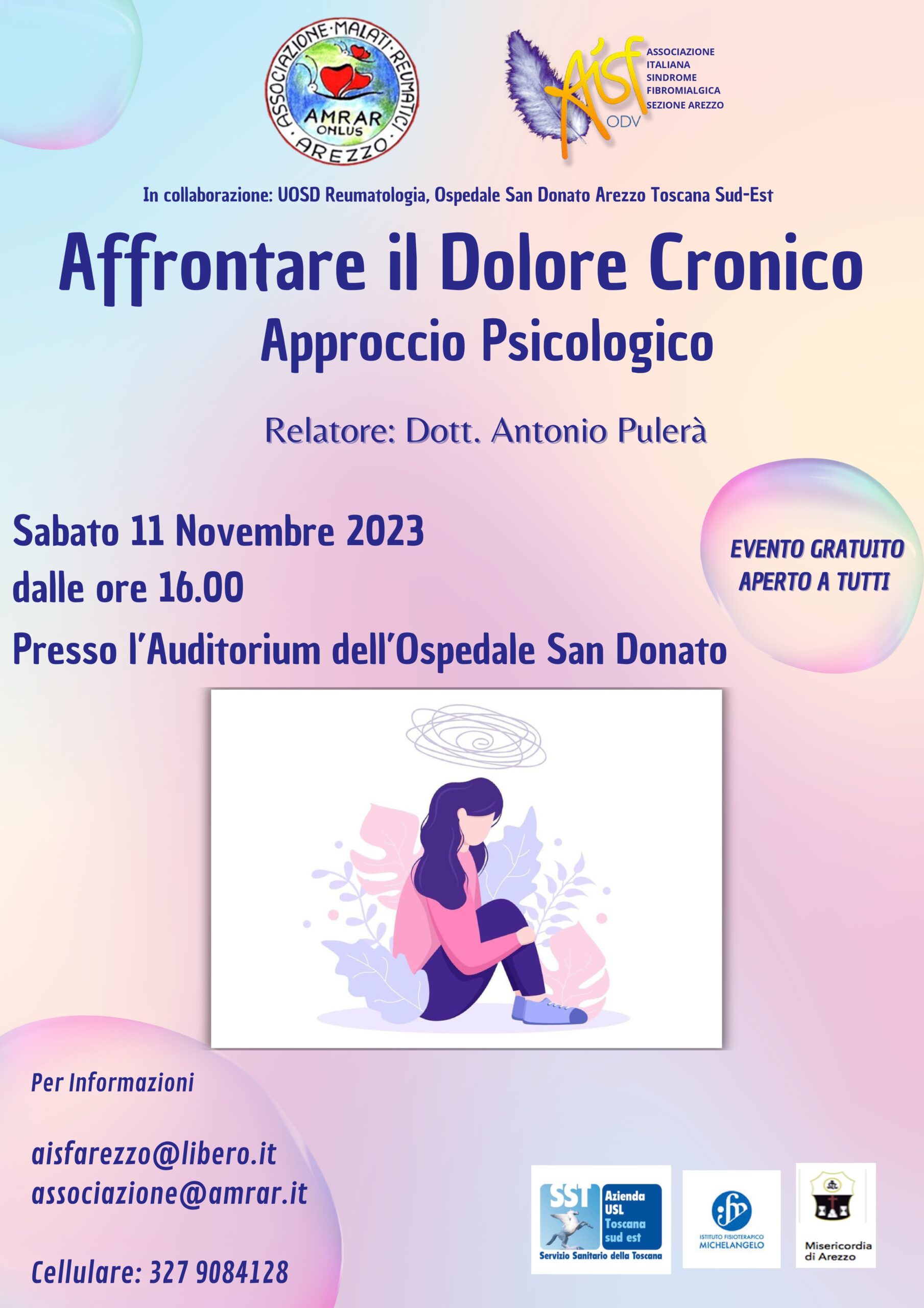 Convegno sull'affrontare il dolore cronico all'ospedale San Donato di Arezzo